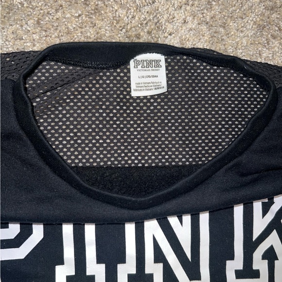 PINK Victoria's Secret Black Logo Sweatshirt - Picture 2 of 7